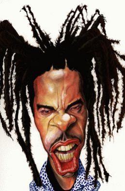 Caricature de Busta Rhymes