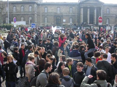 debut de la manif